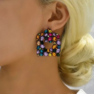 Multy coloured dangling earrings